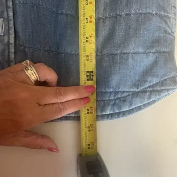 LL Bean Jean Quilted Chore Sherpa Jacket Size Medium Pockets Casual NWT - Picture 12 of 12